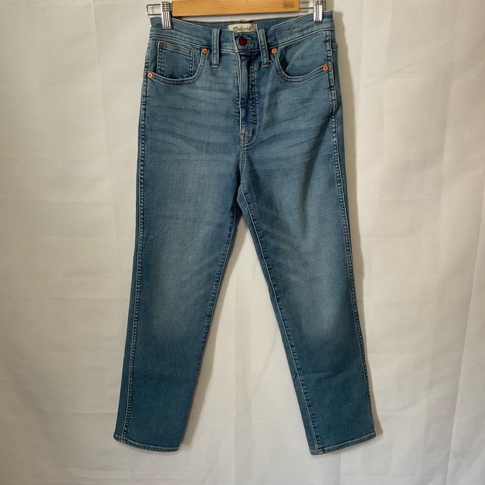 Madewell Stovepipe light wash denim jeans size 27